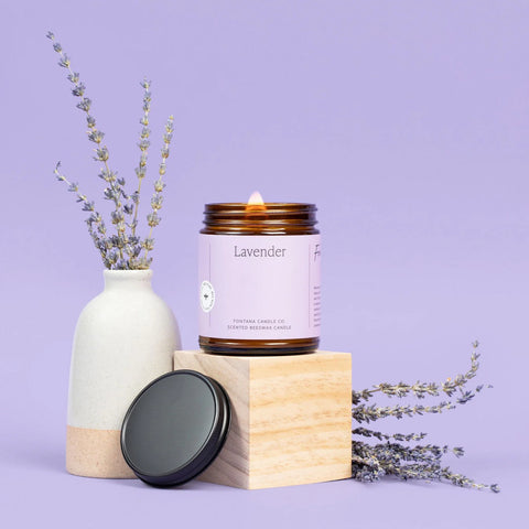 Fontana Candle Co. Lavender Jar Candle (9 oz Straight Sided Jar) (35 to 40 hours)