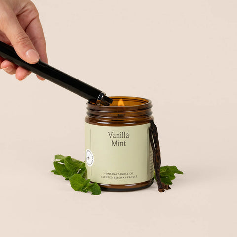 Fontana Candle Co. Vanilla Mint Jar Candle (9 oz Straight Sided Jar) (35 to 40 hours)