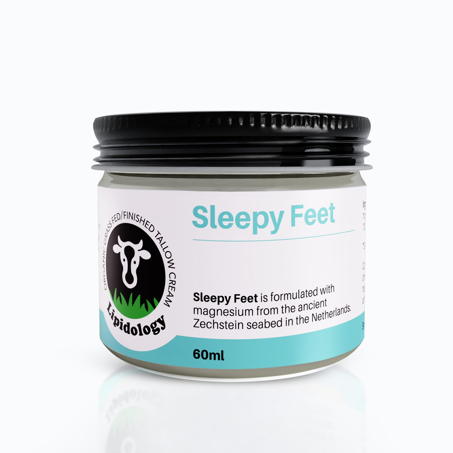 Sleepy Feet, Foot Cream, Unscented, Organic Grass-Fed/Finished Tallow 60 ml