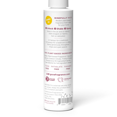Grow Fragrance Black Currant Rose Air + Fabric Spray