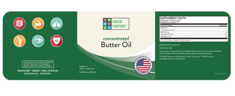 Green Pasture Concentrated Butter Oil-Liquid Green Pasture