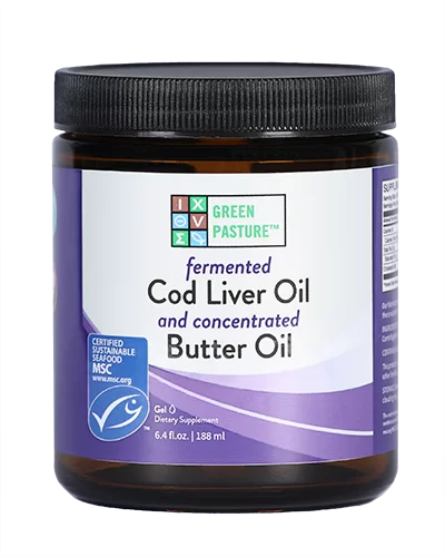 Green Pasture Fermented Cod Liver Oil And Concentrated Butter Oil Blend Gel Cinnamon