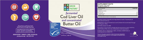 Green Pasture Fermented Cod Liver Oil And Concentrated Butter Oil Blend Gel Cinnamon