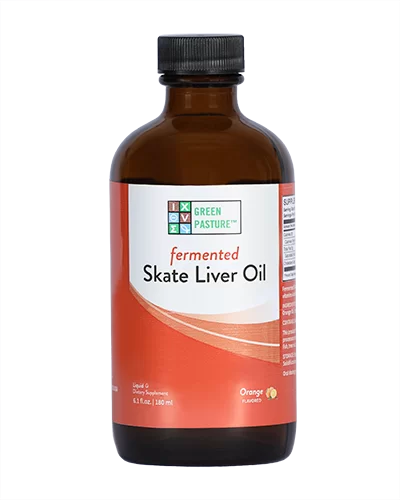 Green Pasture Fermented Skate Liver Oil, Orange Liquid 180 ml