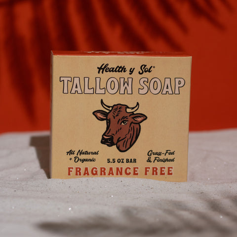 Grass Fed Tallow Bar Soap - Fragrance-Free