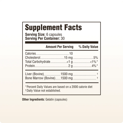 Heart and Soil Bone Marrow & Liver Dietary Supplement Heart and Soil