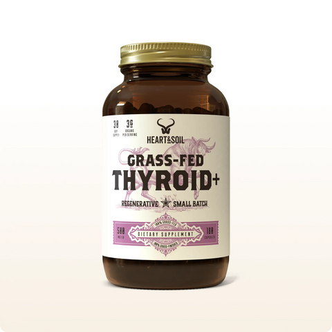 Heart and Soil Grass-Fed Thyroid+ Dietary Supplement Heart and Soil