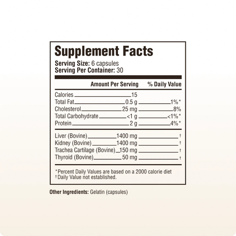 Heart and Soil Grass-Fed Thyroid+ Dietary Supplement Heart and Soil