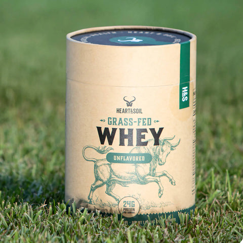 Heart and Soil Grass-Fed Whey Unflavored Protein Powder Heart and Soil