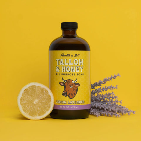 Health y Sol Tallow & Honey Liquid Soap - Lemon Lavender Liquid Soap Health y Sol