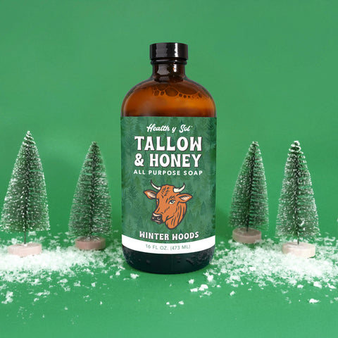Health y Sol Tallow & Honey Liquid Soap - *Seasonal* Winter Woods Liquid Soap Health y Sol