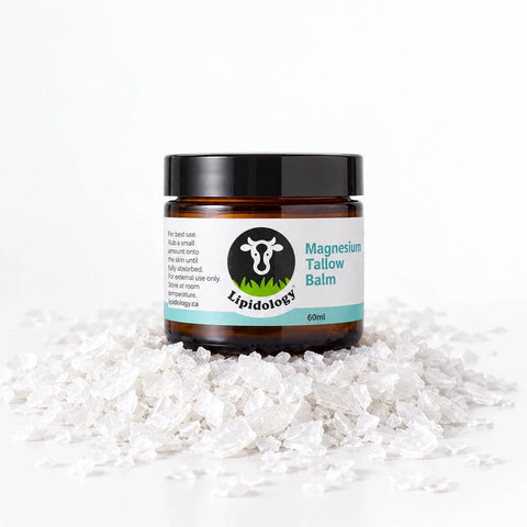 Unscented Magnesium Tallow Balm — For Sleep, Relaxation and Sore Muscles | Lipidology Lotion & Moisturizer Lipidology