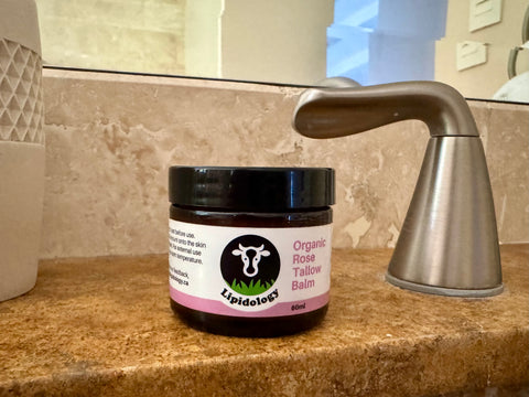 Rose Tallow Balm — Anti-Aging, Ultra Moisturizing | Lipidology Tallow Cream Lipidology