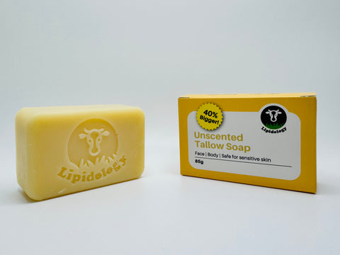 Unscented Tallow Soap, 85 g - by Lipidology Goodie Vibes