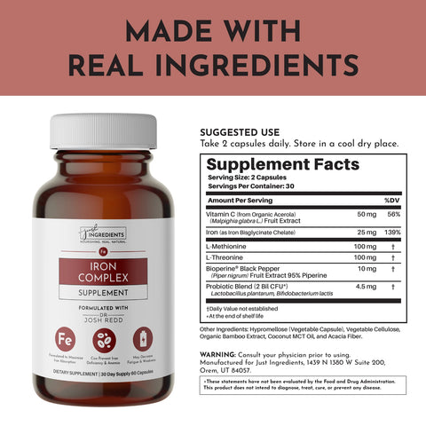 Just Ingredients Iron Complex