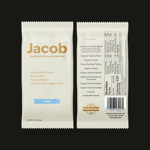 Jacob Protein Bar -Vanilla (1 Unit) Protein Bar Jacob
