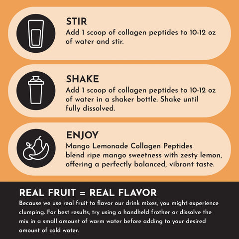 Just Ingredients Mango Lemonade Collagen Peptides