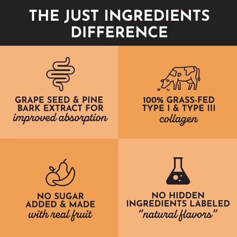 Just Ingredients Mango Lemonade Collagen Peptides