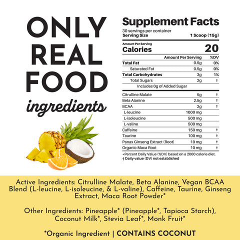 Just Ingredients Tropical Paradise Pre-Workout