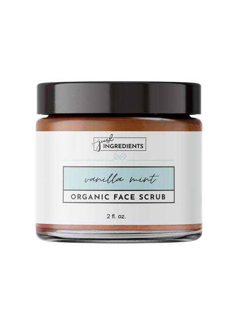 Just Ingredients Vanilla Mint Organic Face Scrub