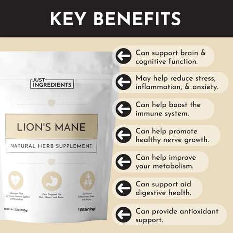 Just Ingredients Organic Lion's Mane