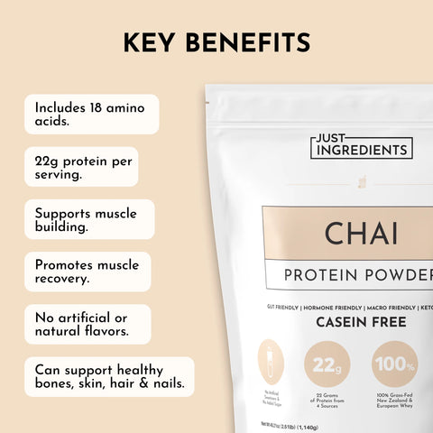 Just Ingredients Chai Protein Powder