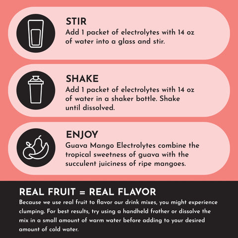 Just Ingredients Guava Mango Electrolytes Stick
