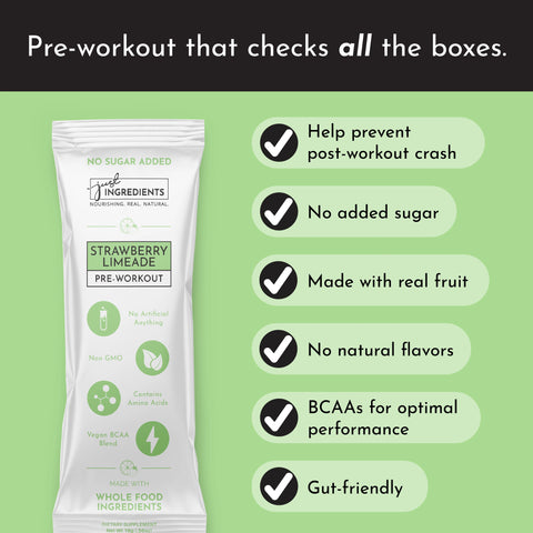 Just Ingredients Strawberry Limeade Pre-Workout Stick