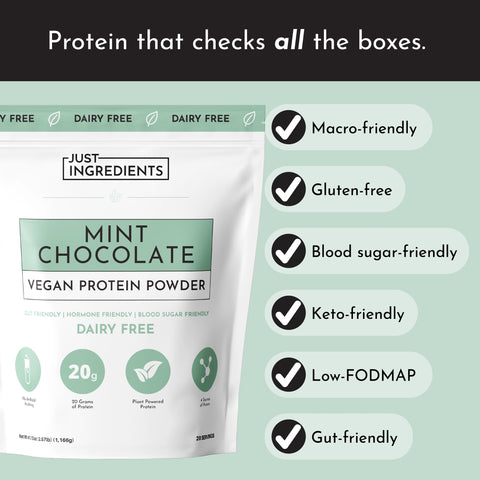 Just Ingredients Vegan Mint Chocolate Protein Powder