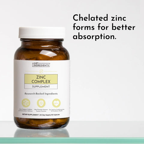 Just Ingredients Zinc Complex Dietary Supplement Just Ingredients