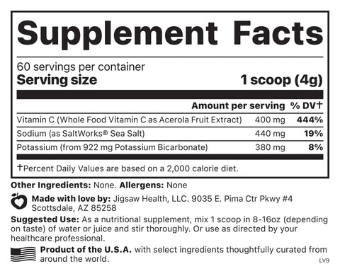 Jigsaw Health, Adrenal Cocktail Wholefood Vitamin C, 8.57 oz (240 g)
