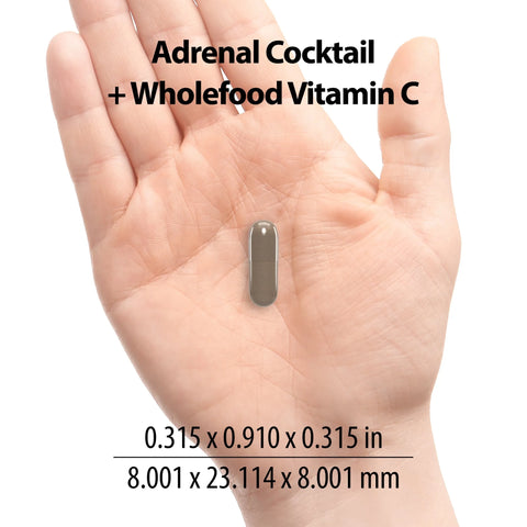 Jigsaw Health Adrenal Cocktail with Whole Food Vitamin C, 360 Capsules