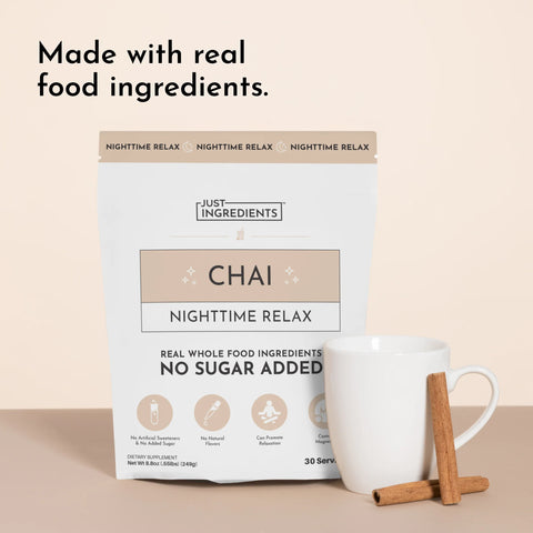 Just Ingredients Chai Nighttime Relax Supplement Just Ingredients