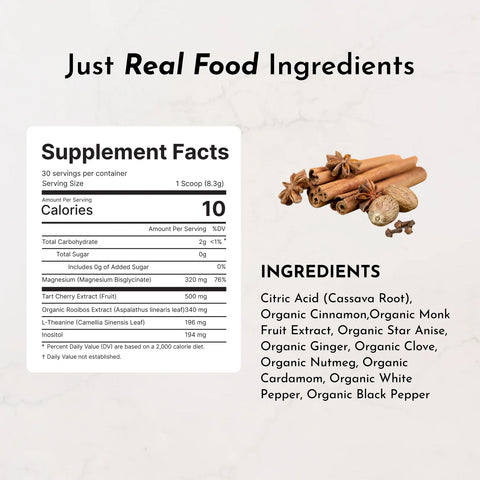 Just Ingredients Chai Nighttime Relax Supplement Just Ingredients