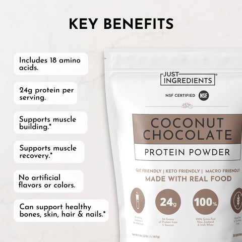 Just Ingredients Coconut Chocolate Powder Just Ingredients Protein Powder Just Ingredients