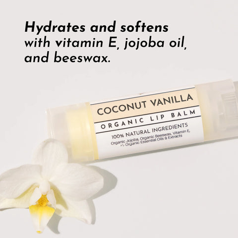 Just Ingredients Coconut Vanilla Organic Lip Balm Lip Balms Just Ingredients