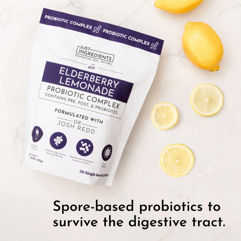 Just Ingredients Elderberry Lemonade 3-In-1 Probiotic Complex Probiotic Complex Just Ingredients