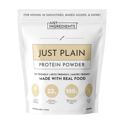 Just Ingredients Just Plain Protein Powder Protein Powder and Collagen Just Ingredients