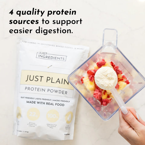 Just Ingredients Just Plain Protein Powder Protein Powder and Collagen Just Ingredients