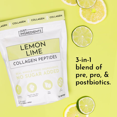 Just Ingredients Lemon Lime Collagen Peptides Collagen Peptides Just Ingredients