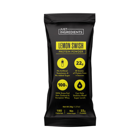 Just Ingredients Lemon Swish Protein Powder Stick Supplement Just Ingredients