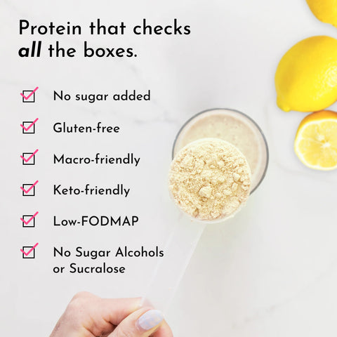 Just Ingredients Lemon Swish Protein Powder Stick Supplement Just Ingredients