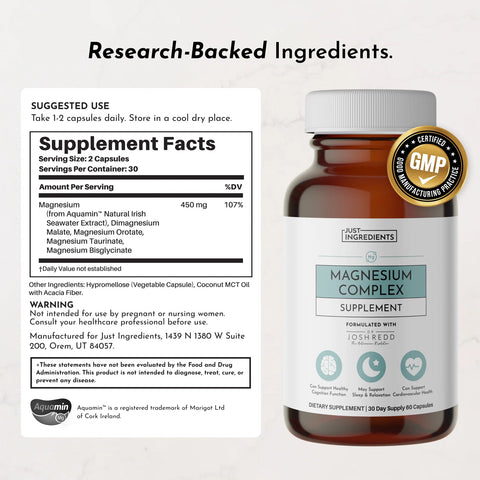 Just Ingredients Magnesium Complex Just Ingredients
