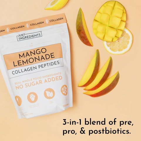 Just Ingredients Mango Lemonade Collagen Peptides Collagen Peptides Just Ingredients