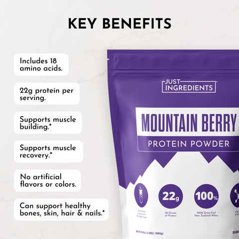 Just Ingredients Mountain Berry Protein Powder Protein Powder Just Ingredients