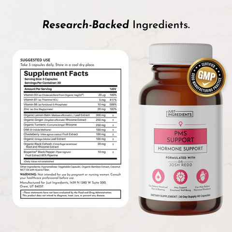 Just Ingredients PMS Support Dietary Supplement Just Ingredients
