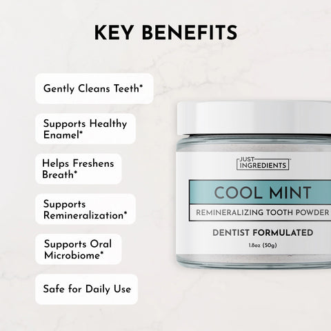 Just Ingredients Remineralizing Tooth Powder (Mint) Tooth Powder Just Ingredients
