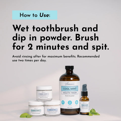 Just Ingredients Remineralizing Tooth Powder (Mint) Tooth Powder Just Ingredients