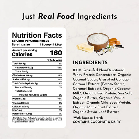 Just Ingredients Salted Caramel Protein Powder Just Ingredients Protein Powder Just Ingredients
