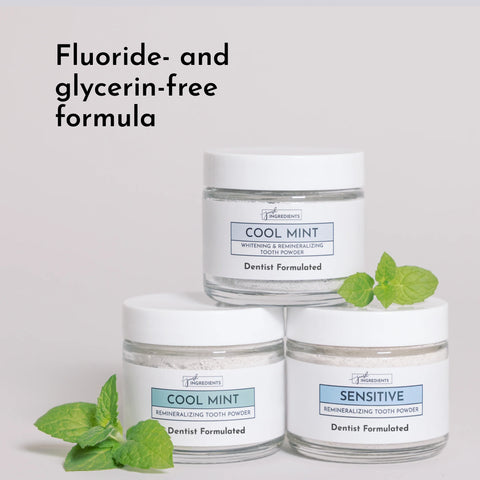 Just Ingredients Sensitive Tooth Powder, Mint Toothpaste Just Ingredients